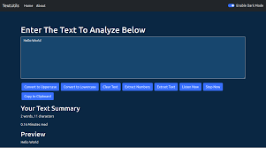 Text Utilities Application